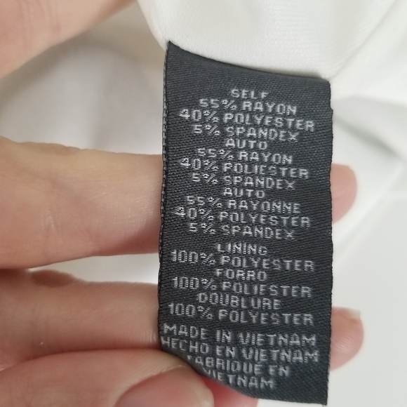 NWT Vince Camuto Black/White Stripe Shift Dress Size 10 Asymmetrical Sleeveless - Picture 13 of 15